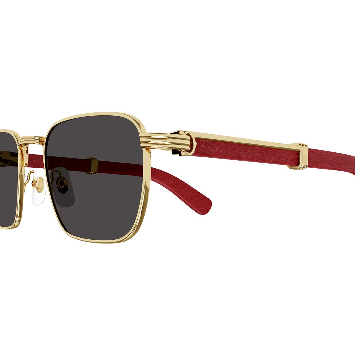 Cartier Occhiali da Sole CT0363S 004 OroRosso/Grigio Uomo