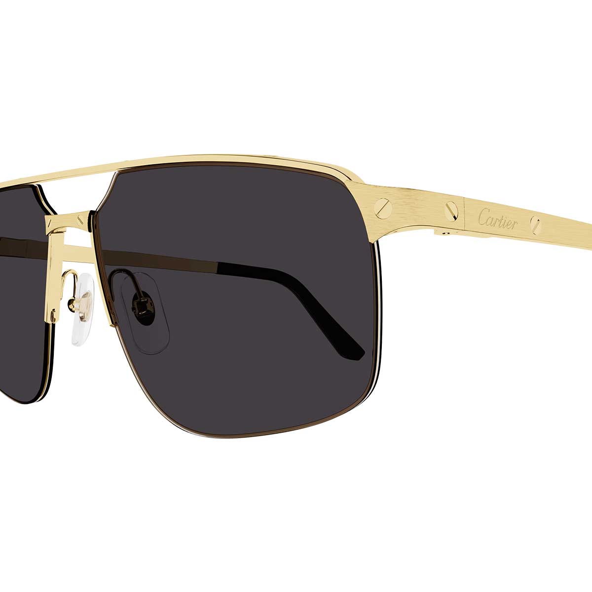 Cartier Occhiali da Sole CT0385S 001 Oro/Grigio Uomo