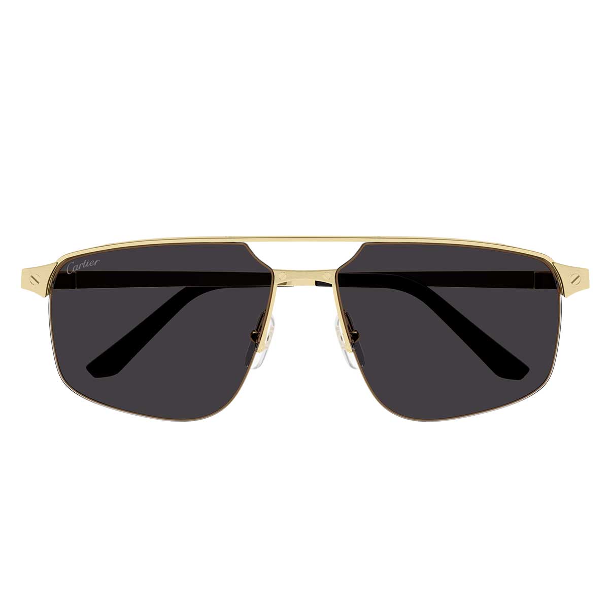 Cartier Occhiali da Sole CT0385S 001 Oro/Grigio Uomo