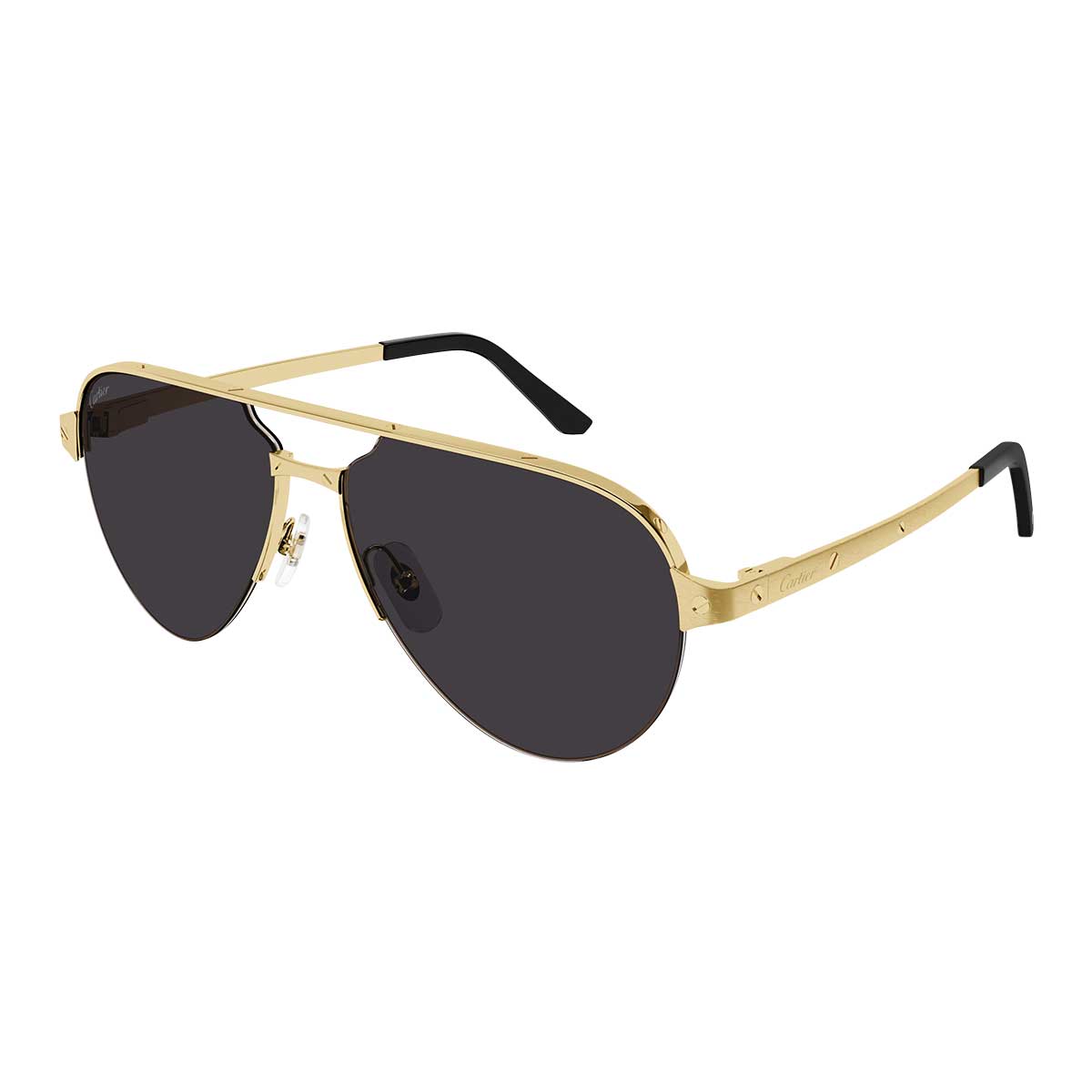Cartier Occhiali da Sole CT0386S 001 Oro/Grigio Uomo
