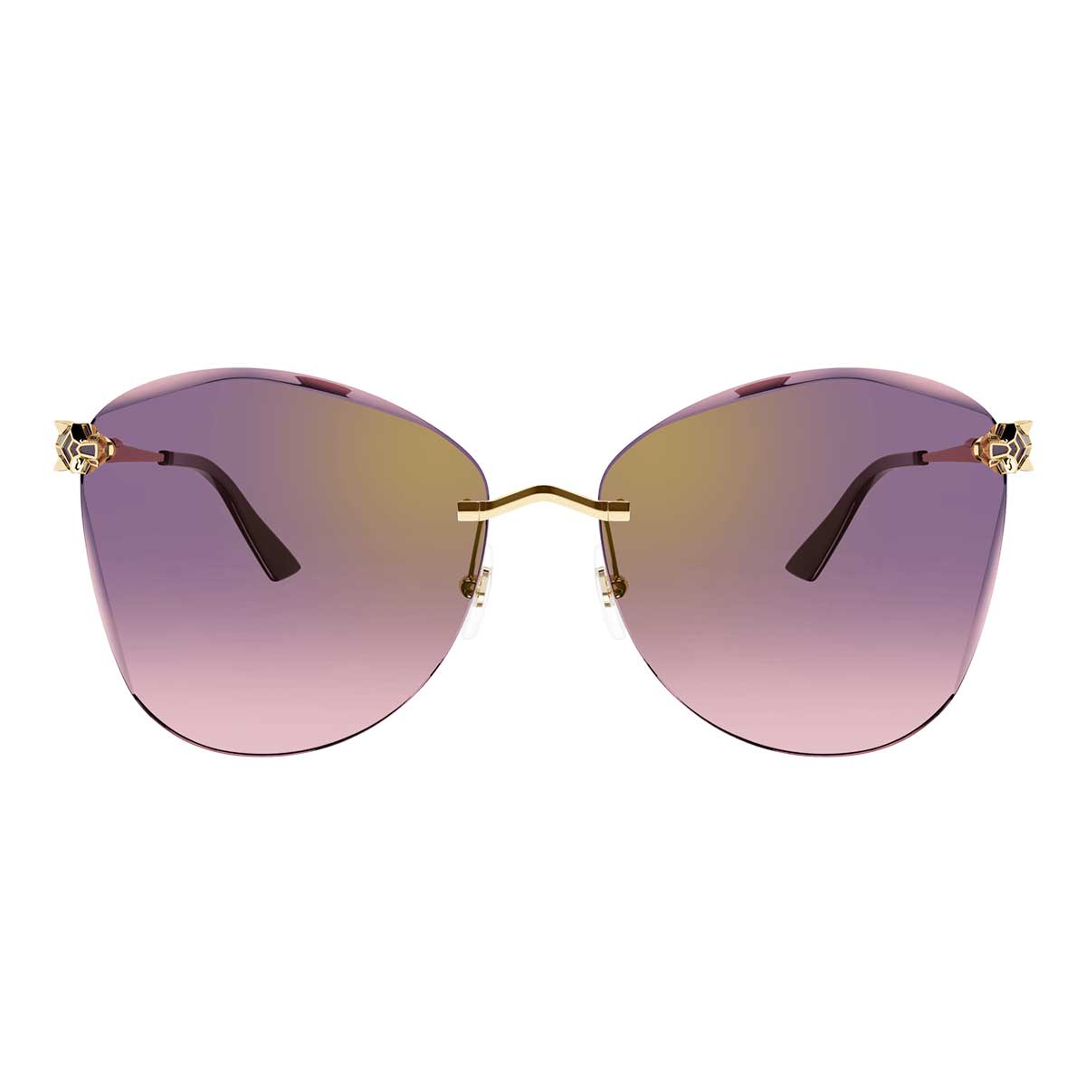 Cartier Occhiali da Sole CT0398S 003 Oro/Viola Donna 4