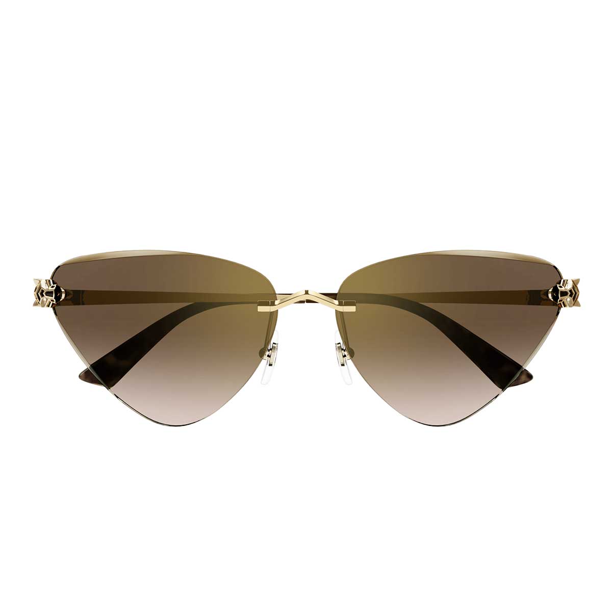 Cartier Occhiali da Sole CT0399S 002 Oro/Marrone Donna