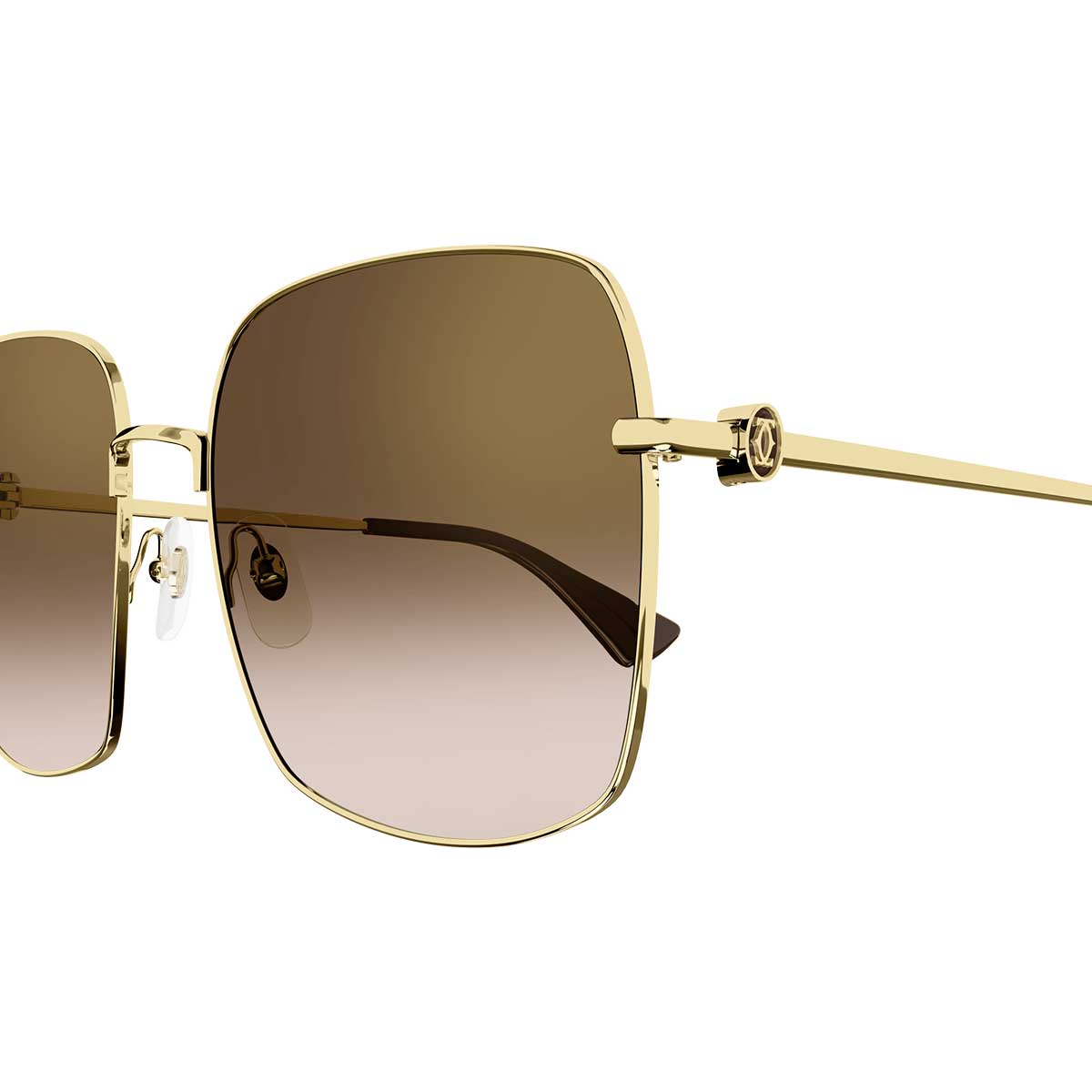 Cartier Occhiali da Sole CT0401S 002 Oro/Marrone Donna 3