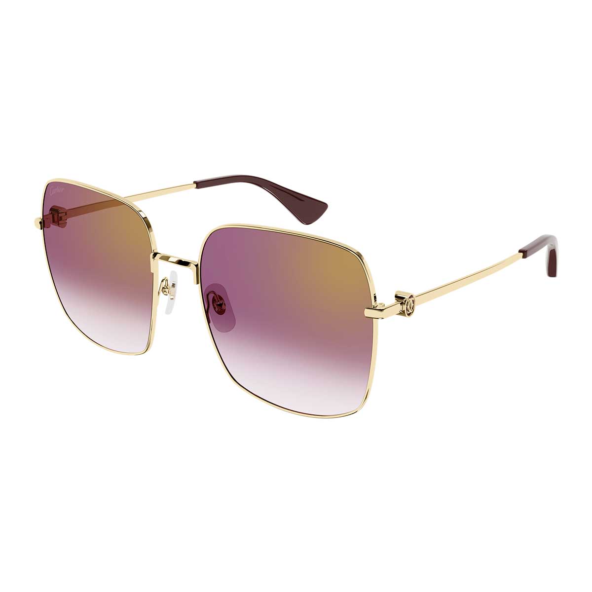 Cartier Occhiali da Sole CT0401S 003 Oro/Rosso Donna 2