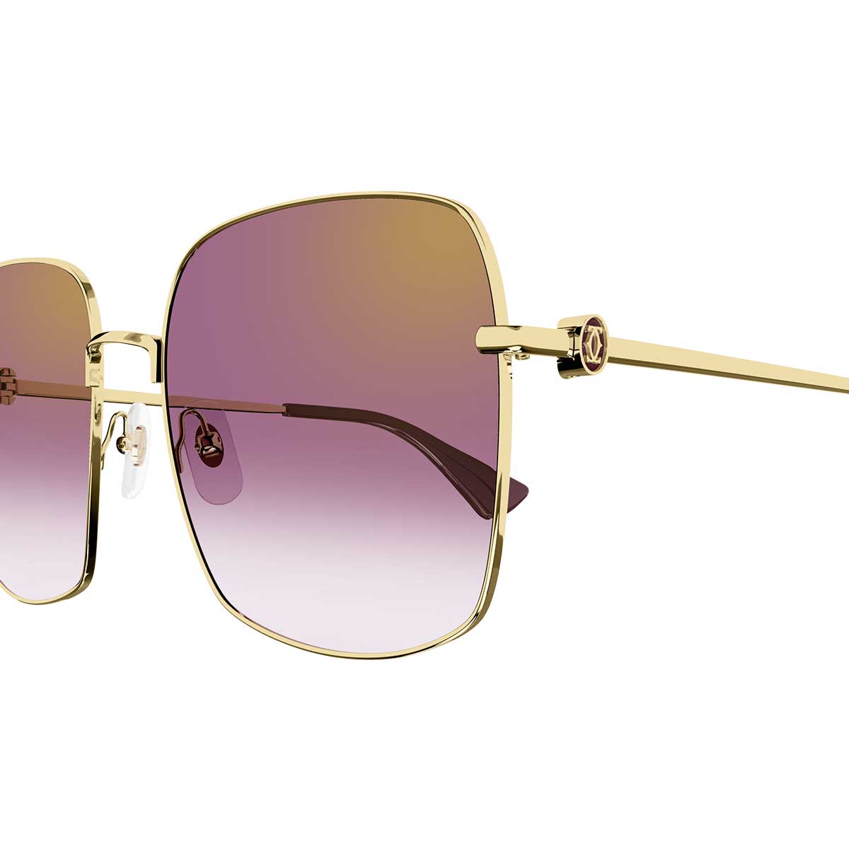 Cartier Occhiali da Sole CT0401S 003 Oro/Rosso Donna 3