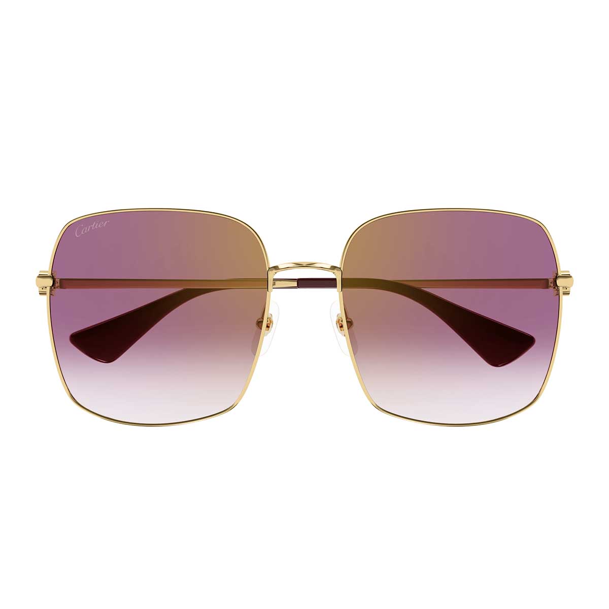 Cartier Occhiali da Sole CT0401S 003 Oro/Rosso Donna
