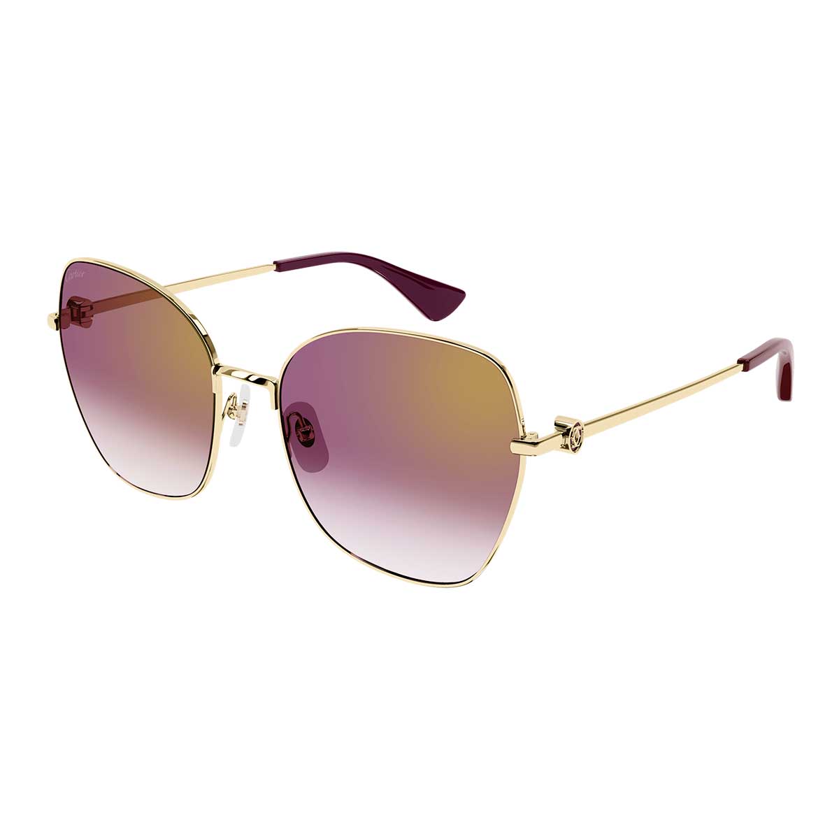 Cartier Occhiali da Sole CT0402S 003 Oro/Rosso Donna