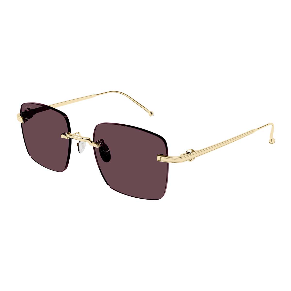 Cartier Occhiali da Sole CT0403S 003 Oro/Rosso Uomo