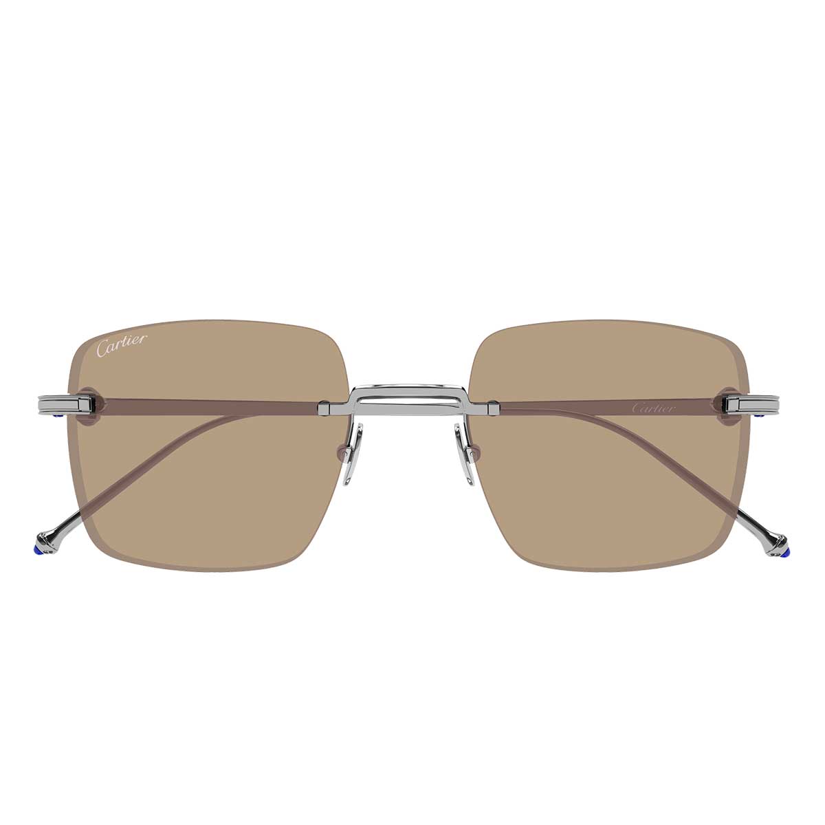 Cartier Occhiali da Sole CT0403S 005 Rutenio/Marrone Uomo