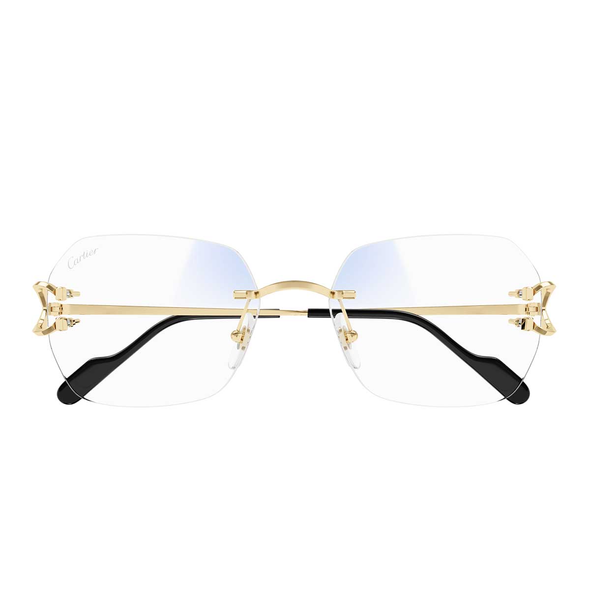 Cartier Occhiali da Sole CT0416S 001 Oro/Trasparente Unisex Fotocromatici