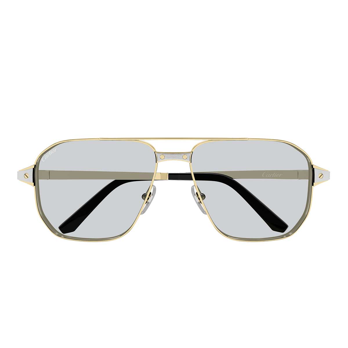 Cartier Occhiali da Sole CT0424S 006 Oro/Azzurro Uomo Fotocromatici