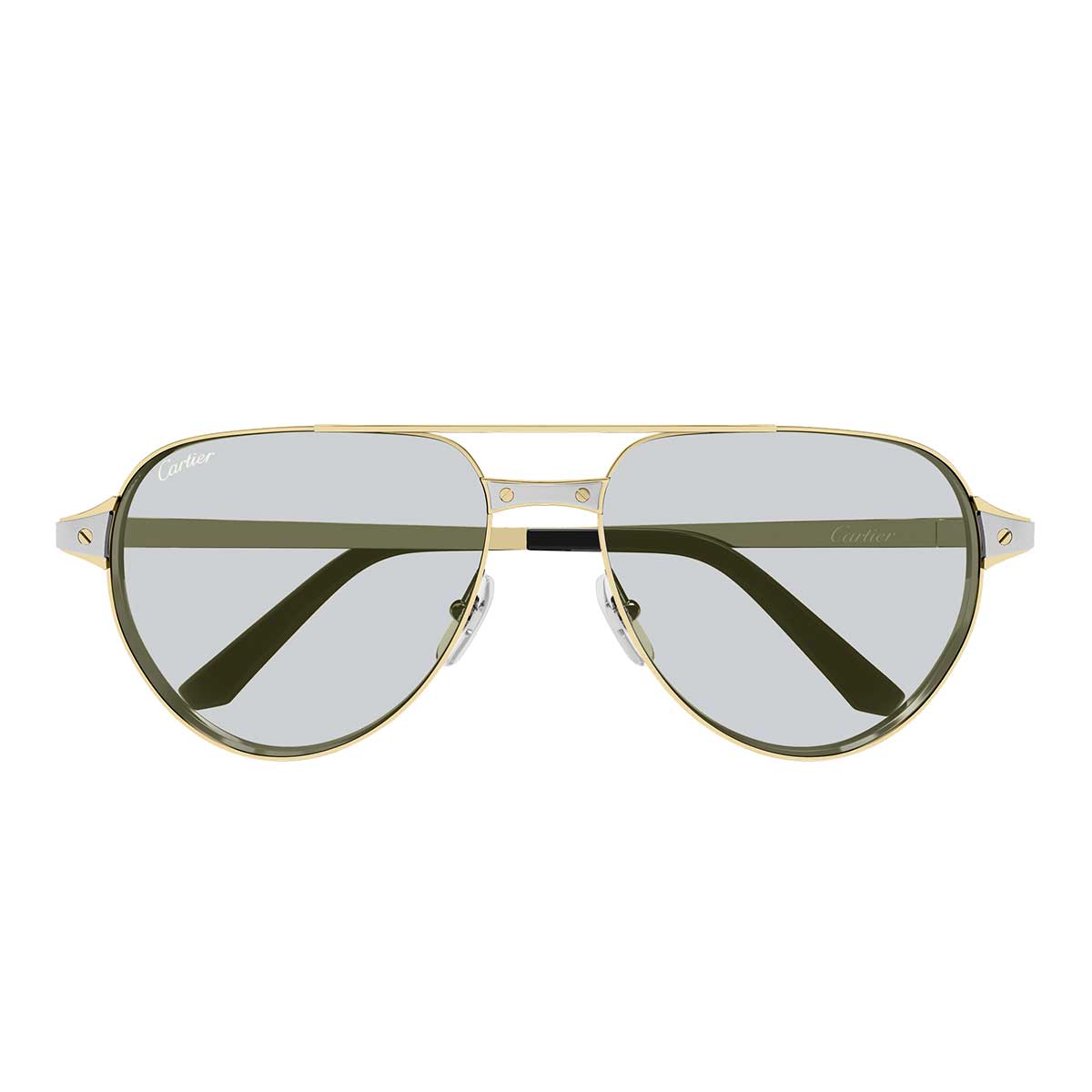 Cartier Occhiali da Sole CT0425S 006 Oro/Azzurro Uomo Fotocromatici