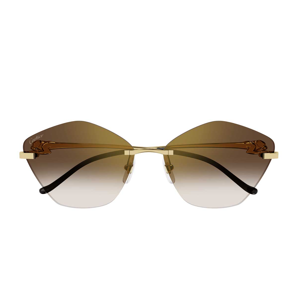 Cartier Occhiali da Sole CT0429S 002 Oro/Marrone Donna
