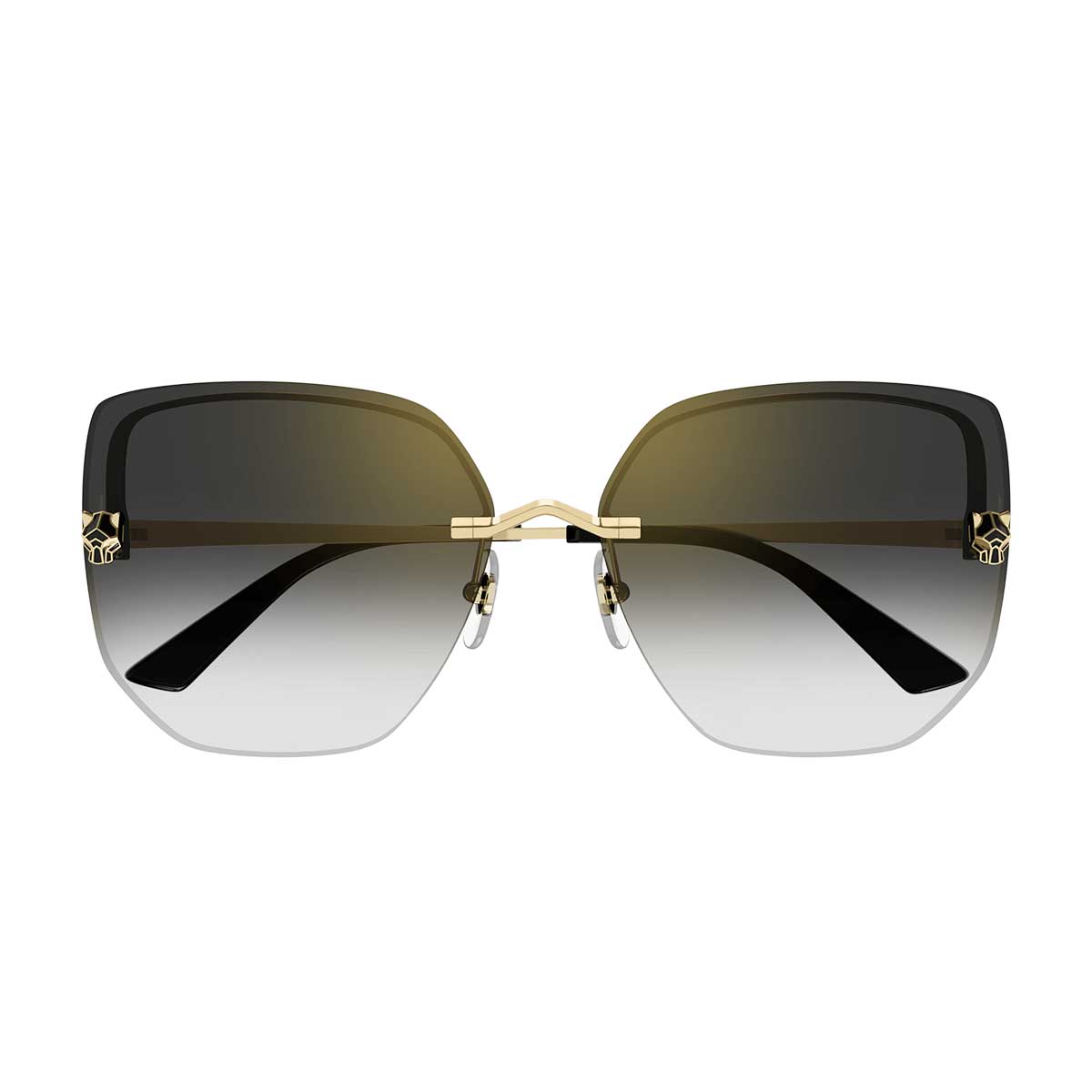 Cartier Occhiali da Sole CT0432S 001 Oro/Grigio Donna