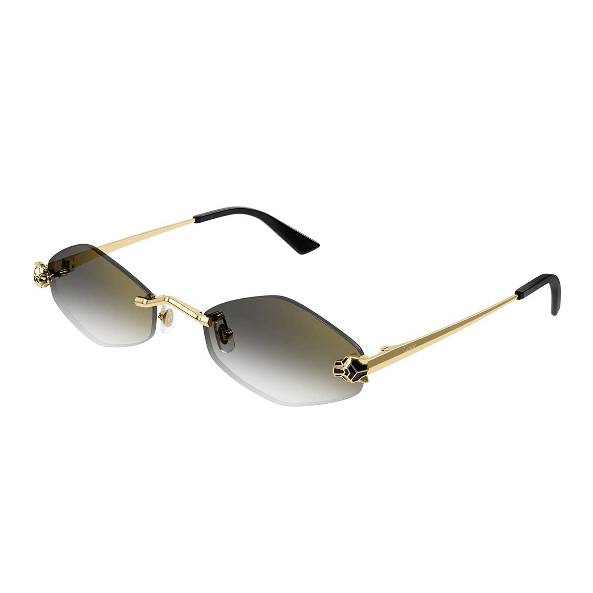 Cartier Occhiali da Sole CT0433S 001 Oro/Grigio Donna 2