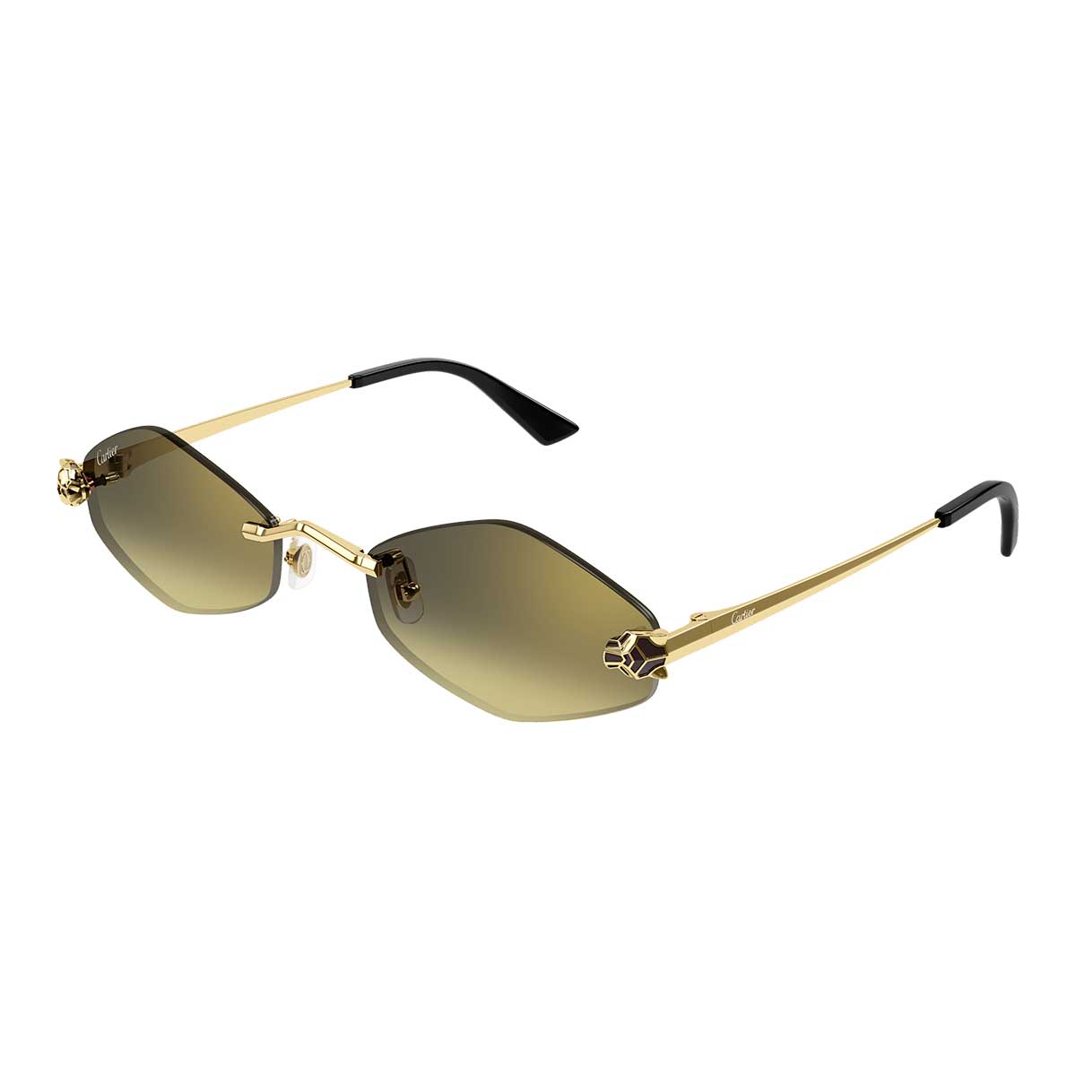 Cartier Occhiali da Sole CT0433S 008 Oro/Marrone Donna 2
