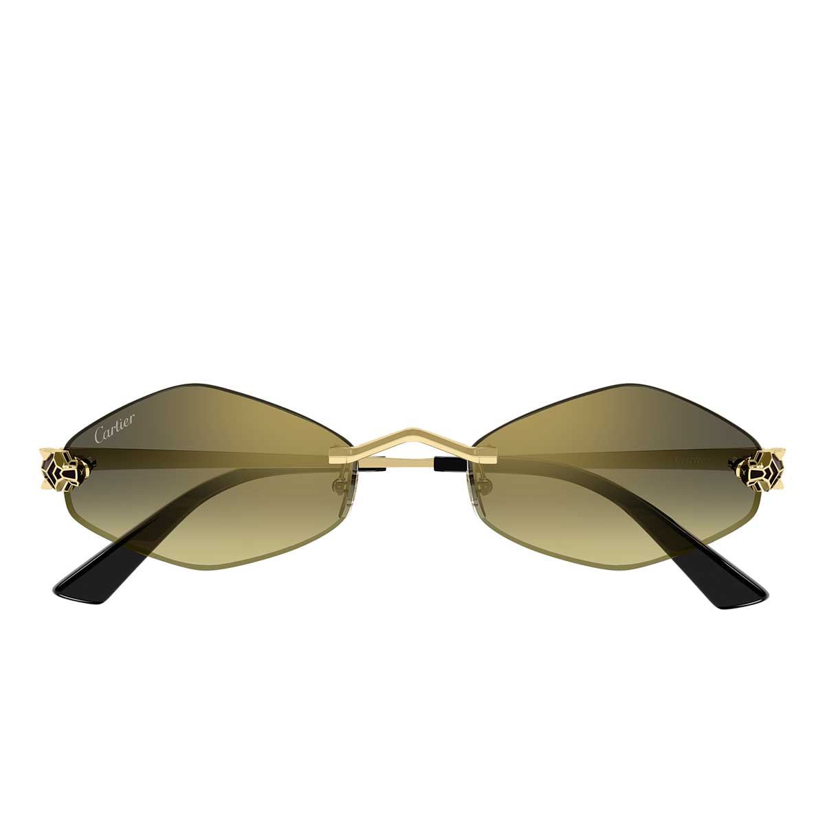 Cartier Occhiali da Sole CT0433S 008 Oro/Marrone Donna