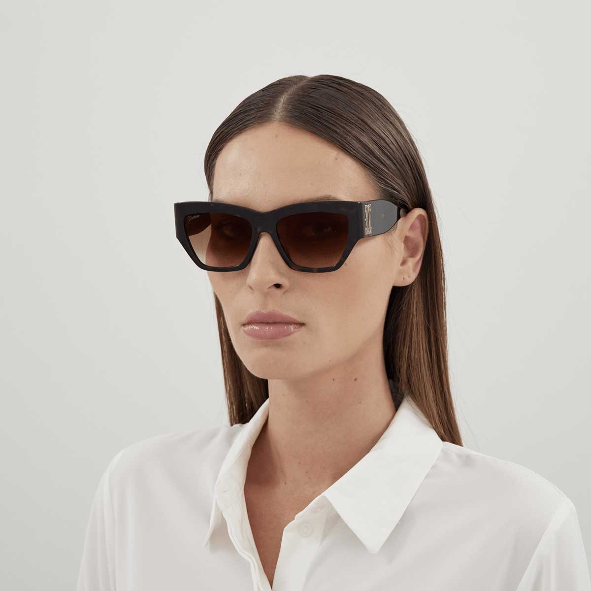 Cartier Occhiali da Sole CT0435S 002 Marrone/Marrone Donna 4