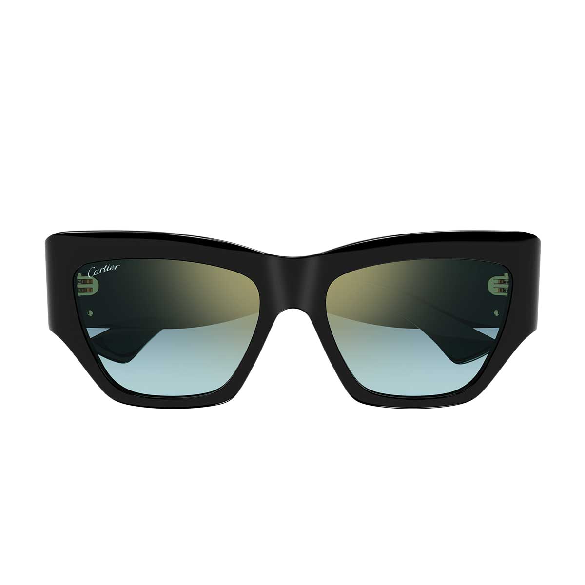 Cartier Occhiali da Sole CT0435S 003 Nero/Verde Donna
