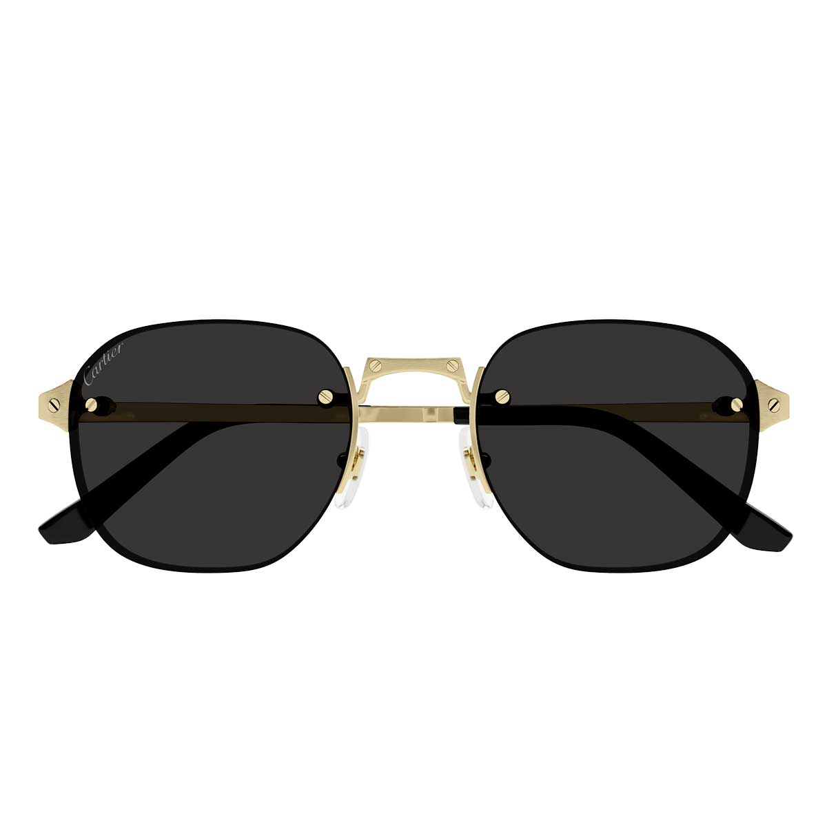 Cartier Occhiali da Sole CT0459S 001 Oro/Grigio Uomo
