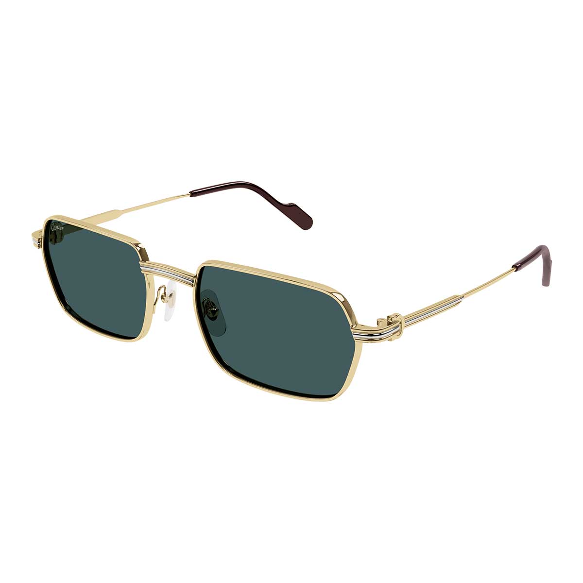 Cartier Occhiali da Sole CT0463S 002 Oro/Verde Uomo 2