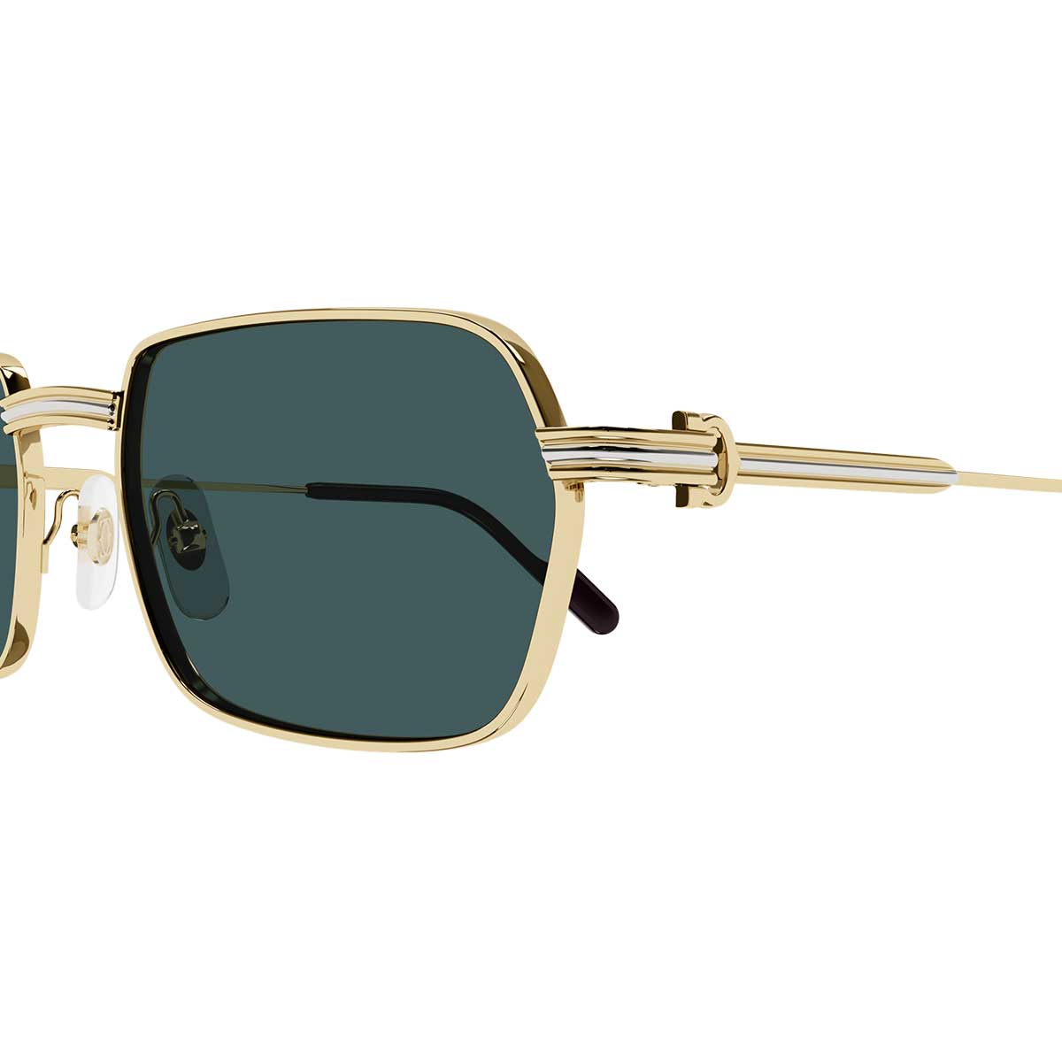 Cartier Occhiali da Sole CT0463S 002 Oro/Verde Uomo 3