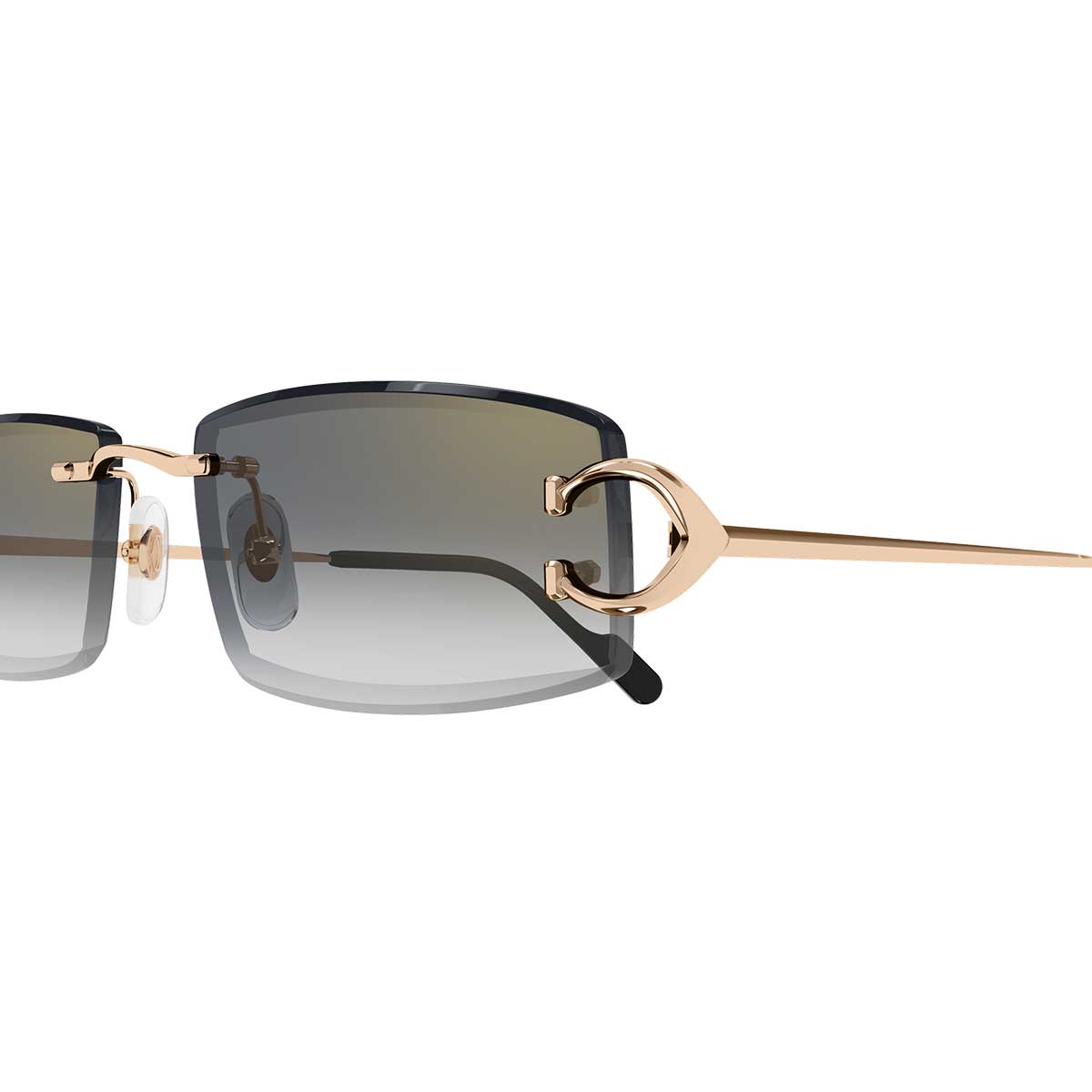 Cartier Occhiali da Sole CT0465S 009 Oro/Grigio Uomo 3