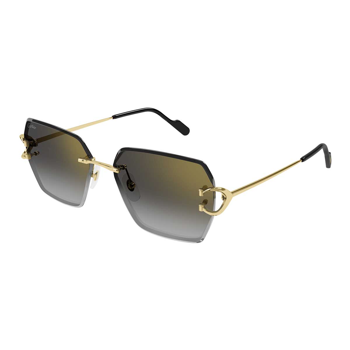 Cartier Occhiali da Sole CT0466S 001 Oro/Grigio Donna 2