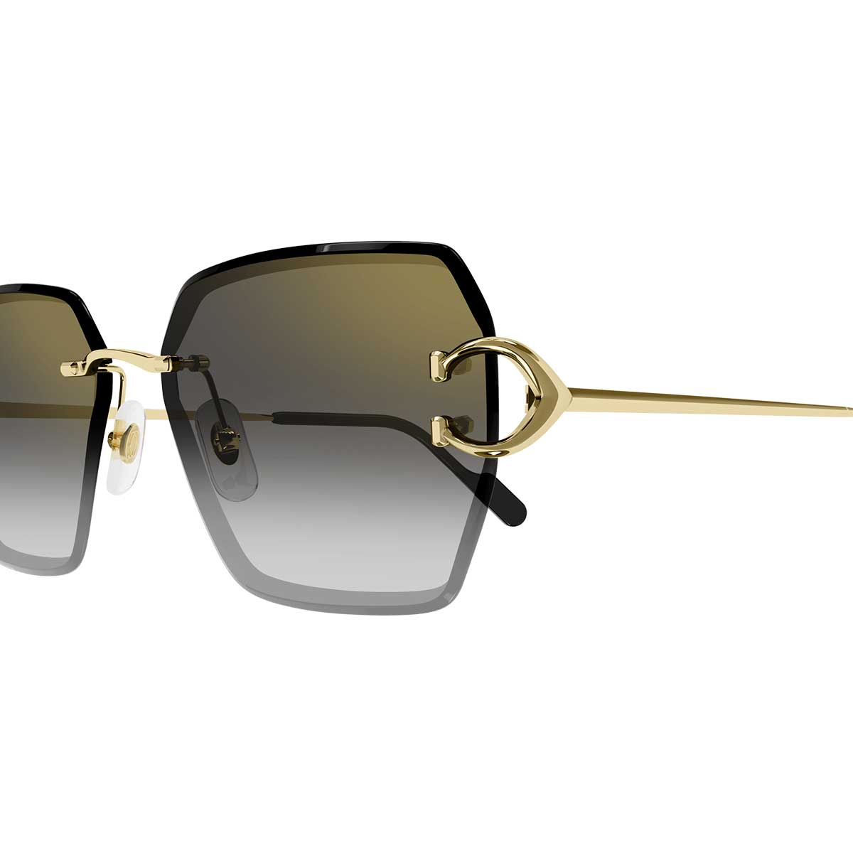 Cartier Occhiali da Sole CT0466S 001 Oro/Grigio Donna 3