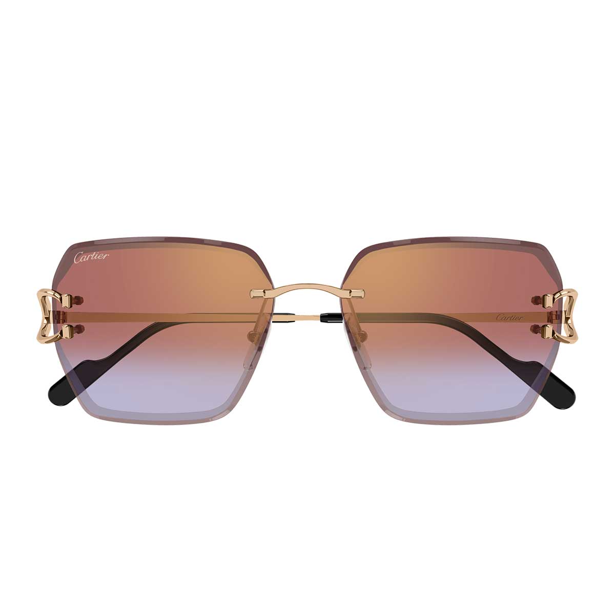 Cartier Occhiali da Sole CT0466S 005 Oro/Rosso Donna