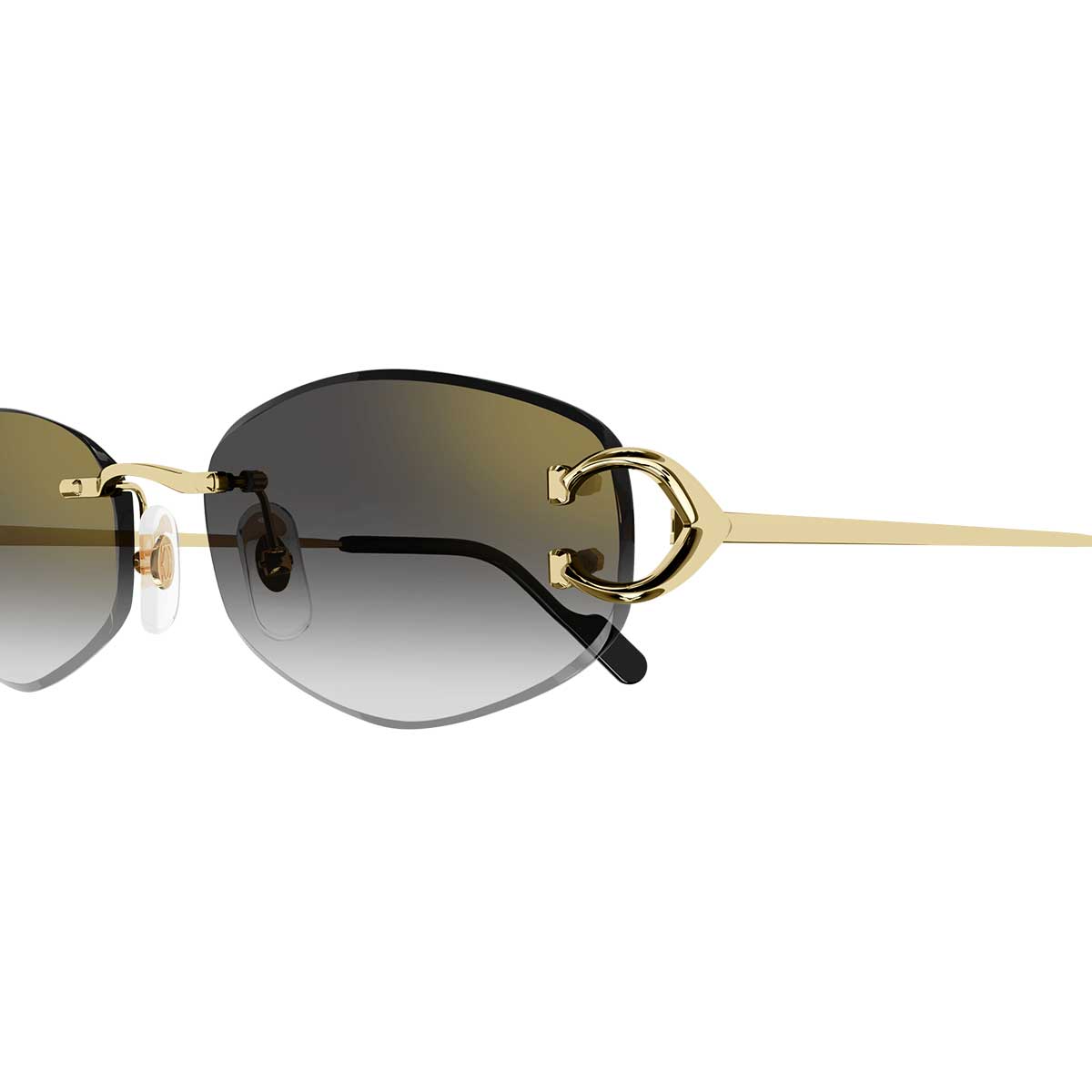 Cartier Occhiali da Sole CT0467S 001 Oro/Grigio Donna 3