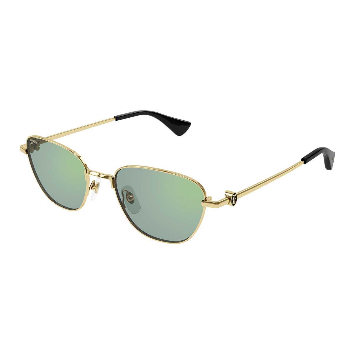 Cartier Occhiali da Sole CT0469S 003 Oro/Verde Donna 2