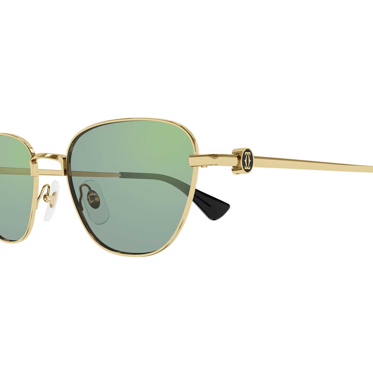 Cartier Occhiali da Sole CT0469S 003 Oro/Verde Donna 3