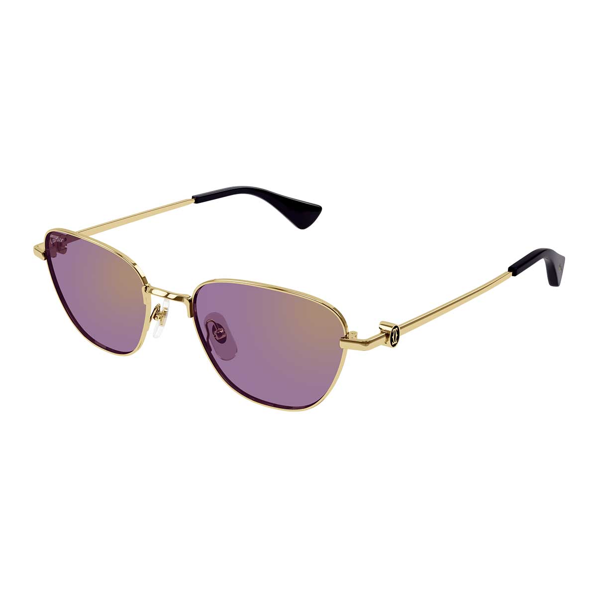 Cartier Occhiali da Sole CT0469S 004 Oro/Viola Donna 2
