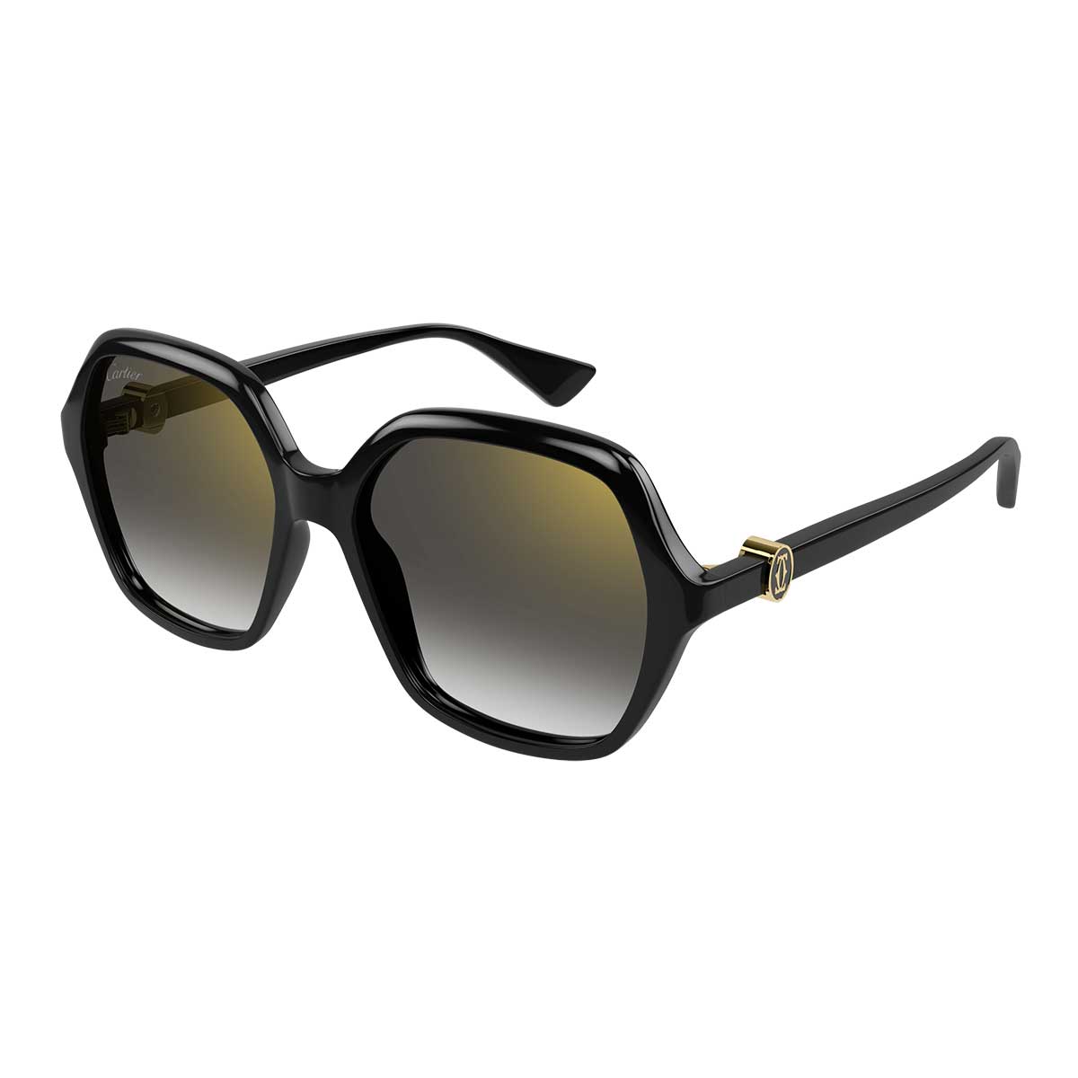 Cartier Occhiali da Sole CT0470S 001 Nero/Grigio Donna 2