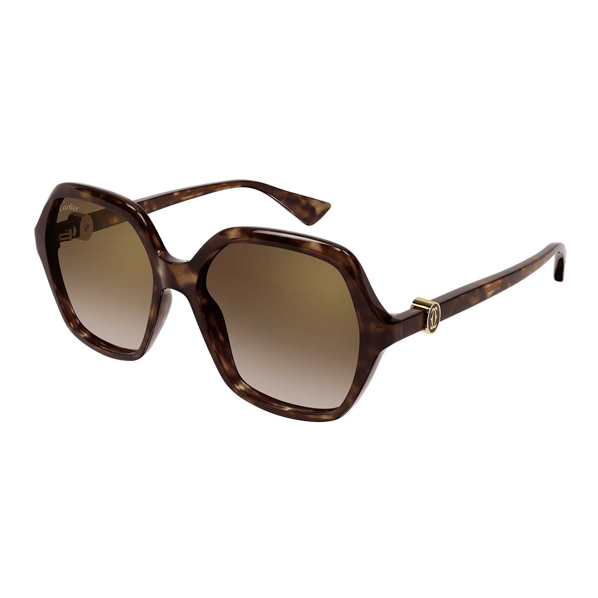 Cartier Occhiali da Sole CT0470S 002 Marrone/Marrone Donna 2