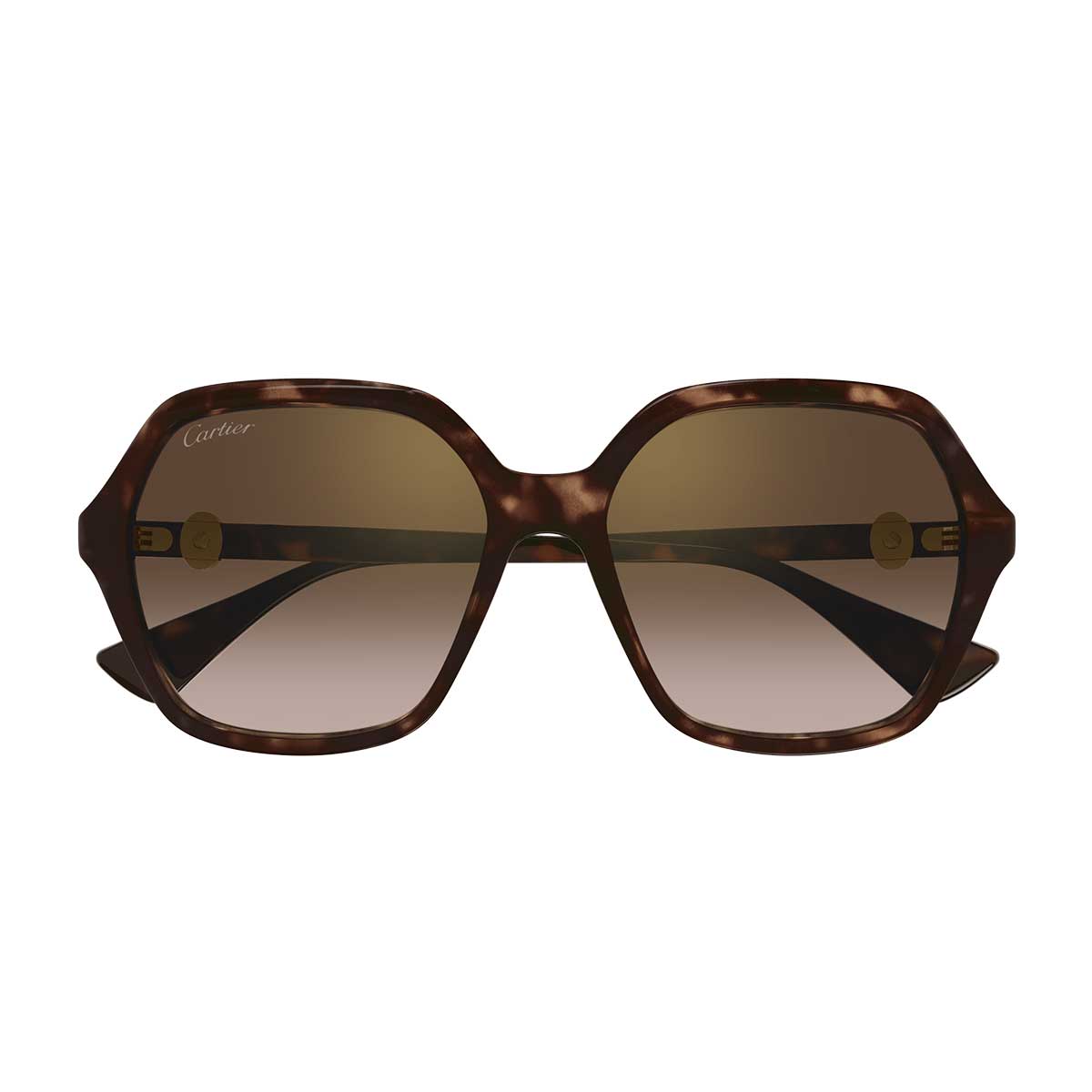 Cartier Occhiali da Sole CT0470S 002 Marrone/Marrone Donna