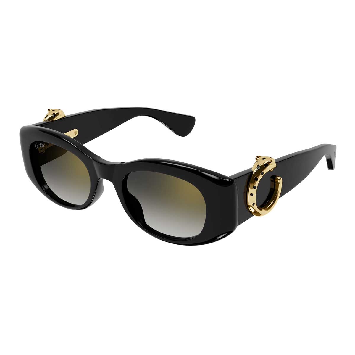Cartier Occhiali da Sole CT0472S 001 Nero/Grigio Donna 2