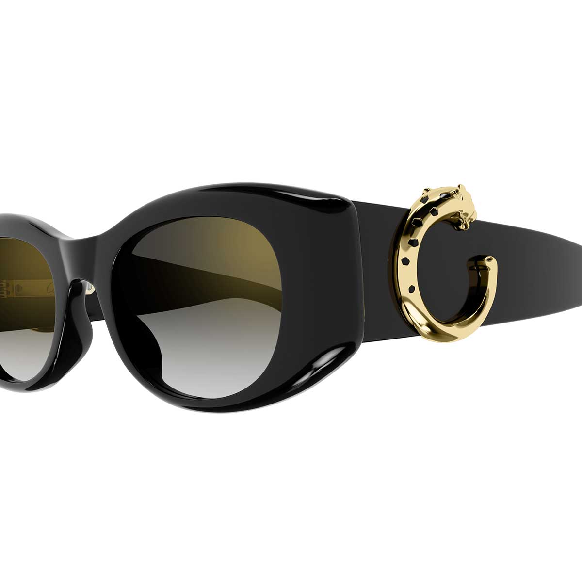 Cartier Occhiali da Sole CT0472S 001 Nero/Grigio Donna 3