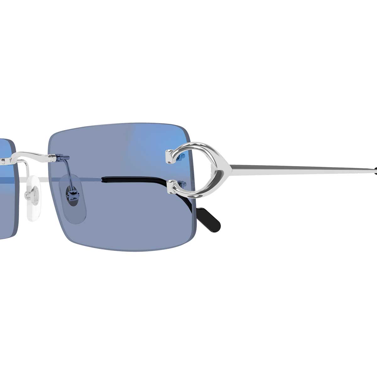 Cartier Occhiali da Sole CT0488S 001 Argento/Trasparente Uomo Fotocromatici 8