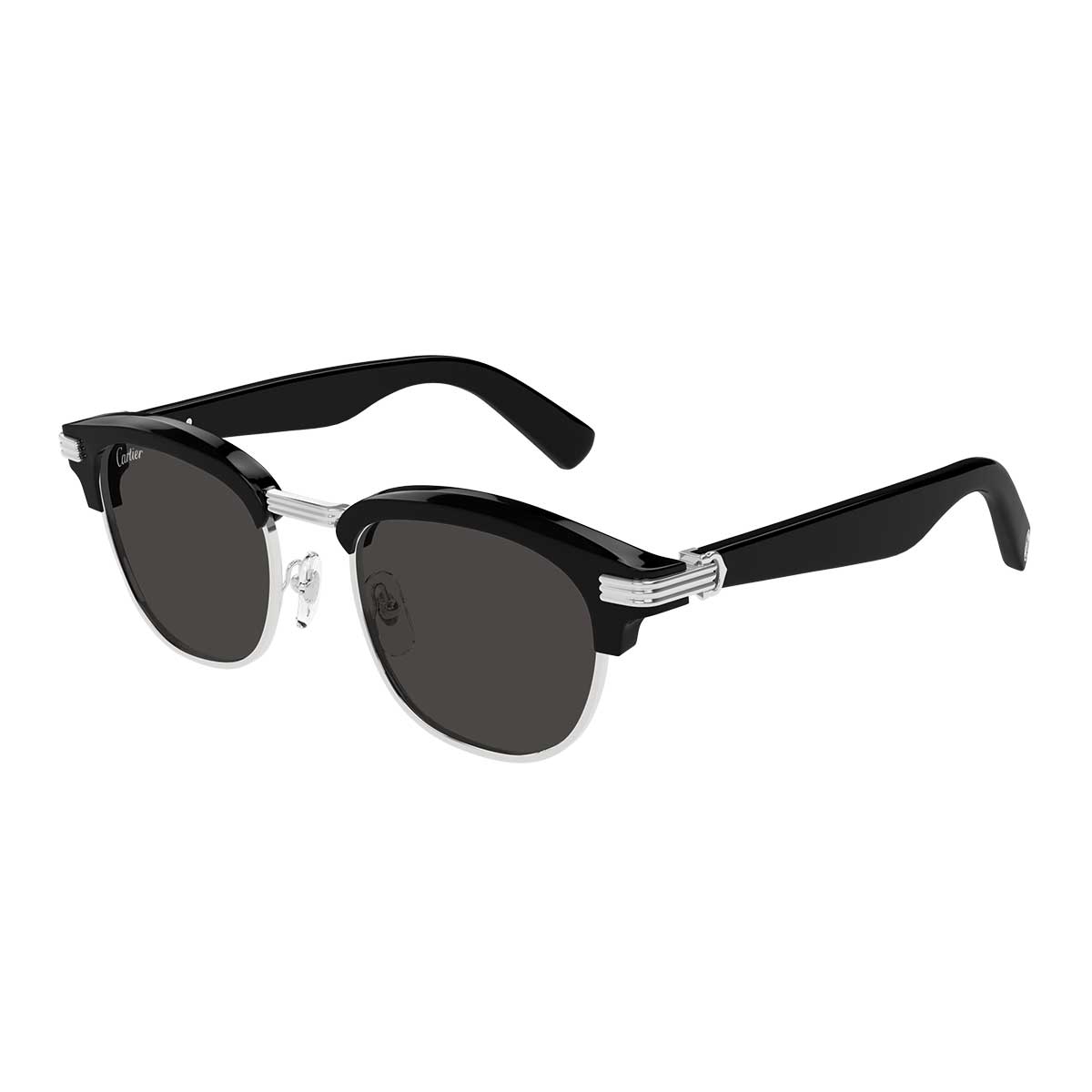 Cartier Occhiali da Sole CT0496S 001 Nero/Grigio Uomo 2