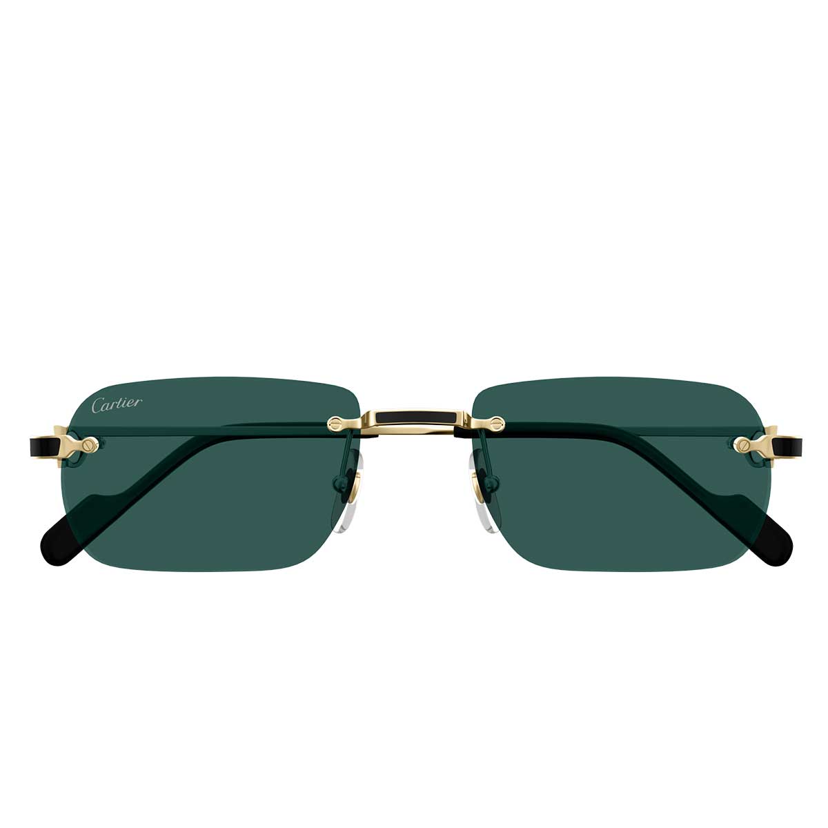 Cartier Occhiali da Sole CT0498S 003 Oro/Verde Uomo