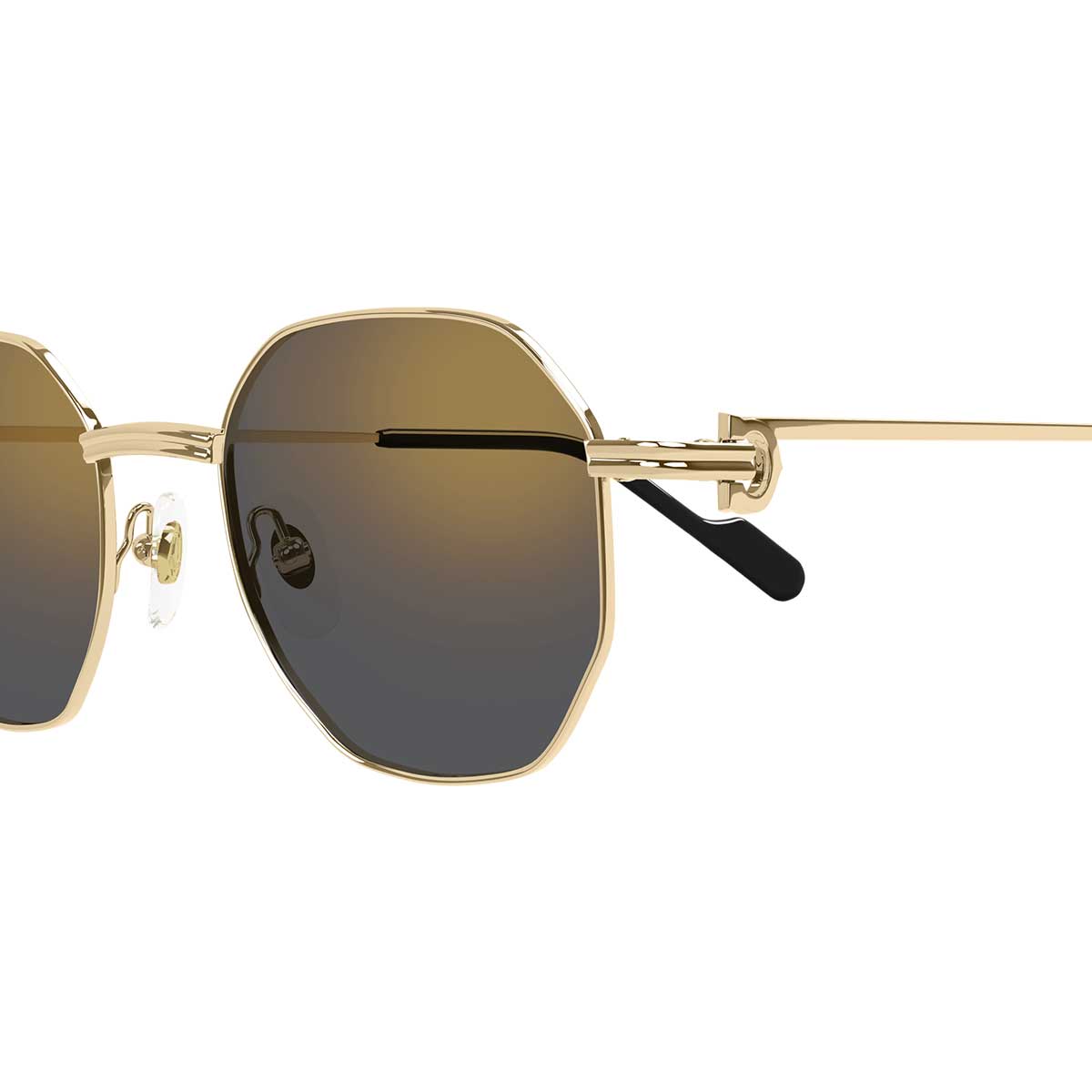 Cartier Occhiali da Sole CT0500S 001 Oro/Grigio Unisex 3