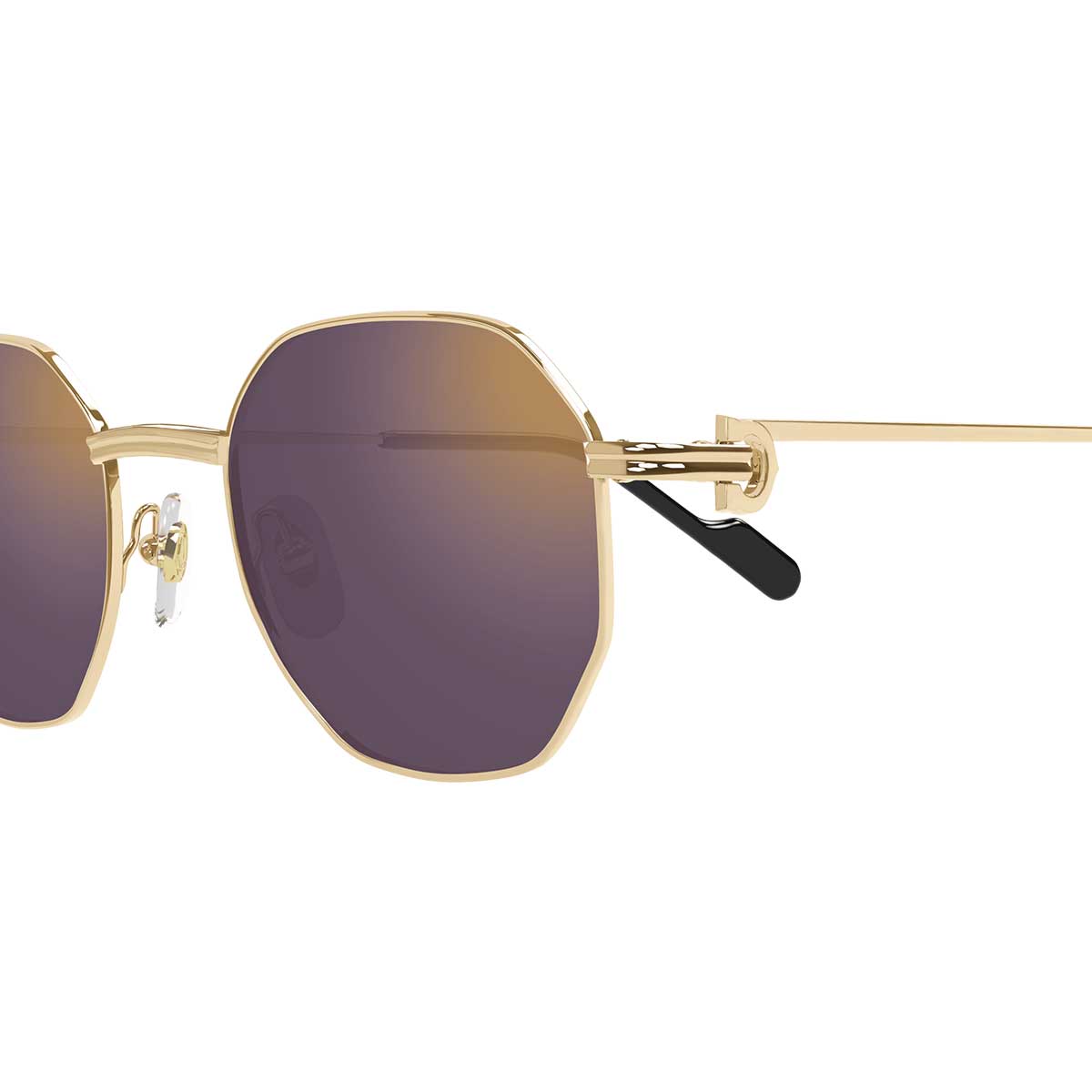 Cartier Occhiali da Sole CT0500S 004 Oro/Viola Unisex 3