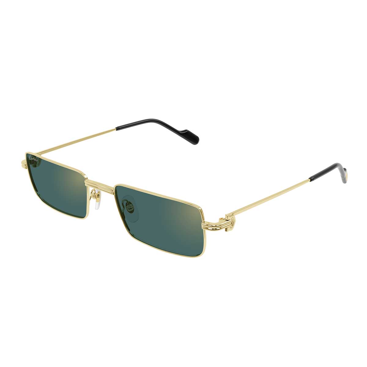 Cartier Occhiali da Sole CT0501S 003 Oro/Verde Unisex 2