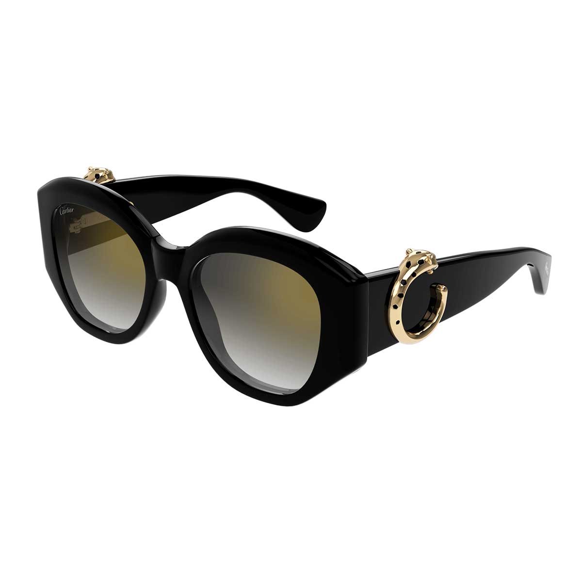 Cartier Occhiali da Sole CT0502S 001 Nero/Grigio Donna 2