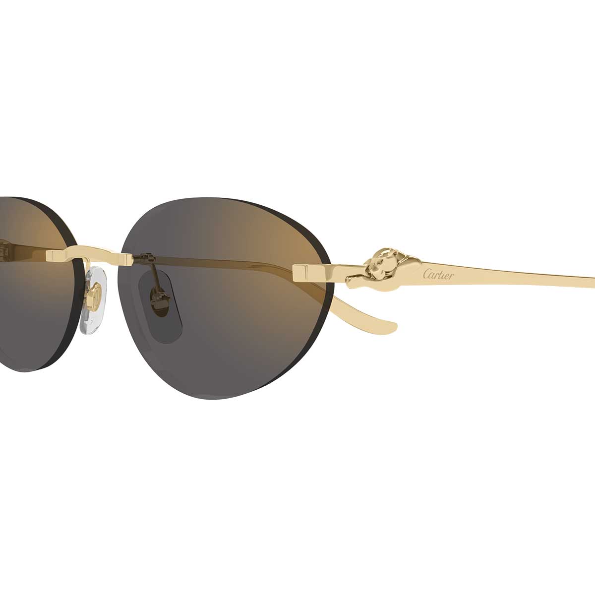 Cartier Occhiali da Sole CT0504S 001 Oro/Grigio Donna 3
