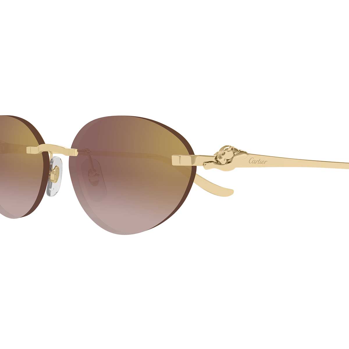 Cartier Occhiali da Sole CT0504S 002 Oro/Rosso Donna 3