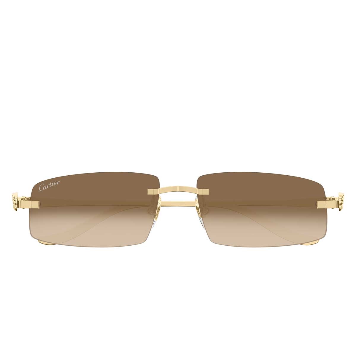 Cartier Occhiali da Sole CT0505S 003 Oro/Marrone Unisex