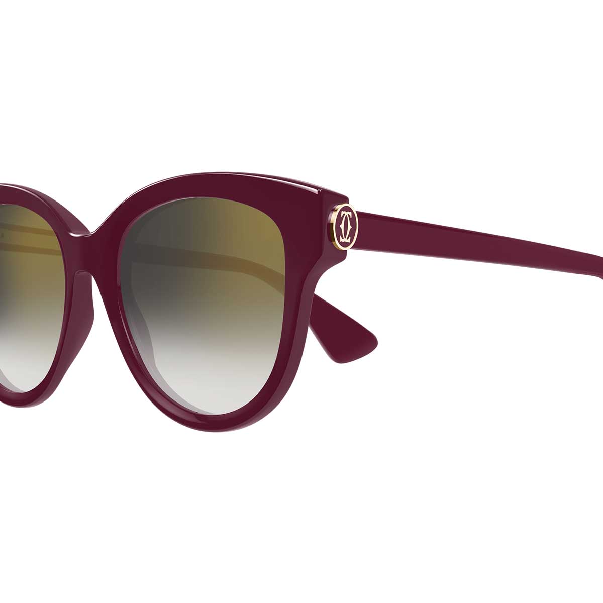 Cartier Occhiali da Sole CT0506S 003 Burgundy/Grigio Donna 3